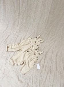 (4, 6y) [Twin Collective Kids] Bowie Bubble Overall - Natural Organic (24SS)
