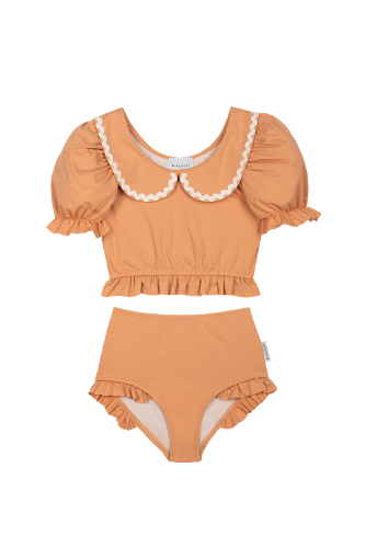 (4, 6y) [MIPOUNET ] CATALINA COLLARED SWIMSUIT - PEACH